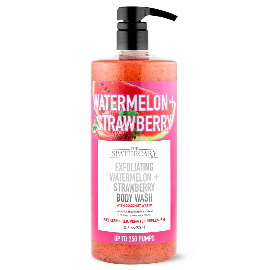 Exfoliating Body Wash - Watermelon + Strawberry by THE SPATHECARY - Non-toxic Soaps + Body Washes product rated STOP by Million Marker, free from BPA, phthalates, and parabens