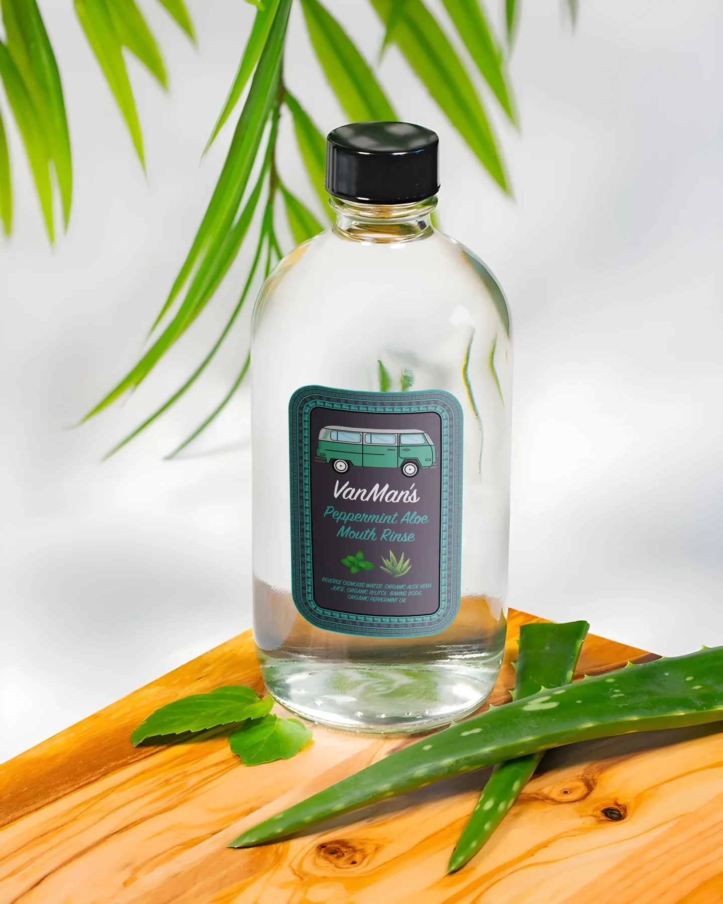 The VanMan Company VanMan's Peppermint Aloe Mouth Rinse - 8 oz