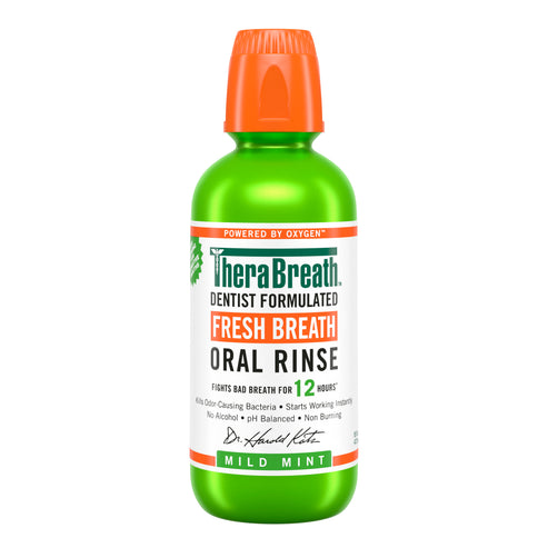 Fresh Breath Oral Rinse – Mild Mint by TheraBreath - Non-toxic, STOP rated product free from harmful chemicals