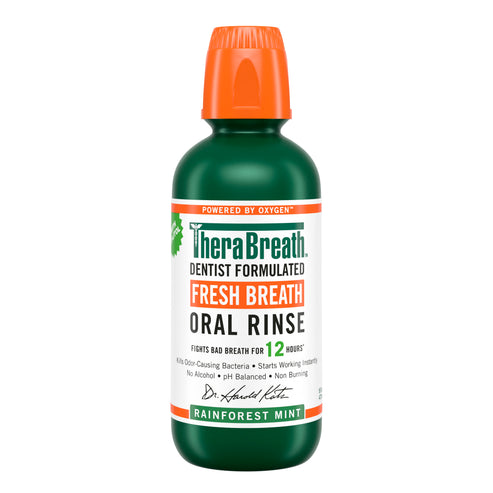 Fresh Breath Oral Rinse – Rainforest Mint by TheraBreath - Non-toxic, STOP rated product free from harmful chemicals