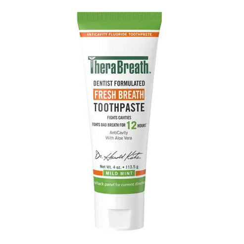 Fresh Breath Toothpaste – Mild Mint by TheraBreath - Non-toxic, SLOW rated product free from harmful chemicals