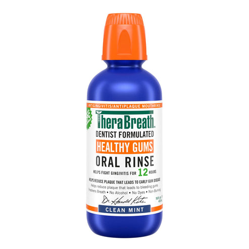 Healthy Gums Oral Rinse w/ Added CPC – Clean Mint by TheraBreath - Non-toxic, STOP rated product free from harmful chemicals