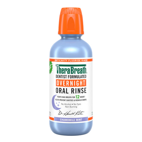 Overnight Oral Rinse – Chamomile Mint by TheraBreath - Non-toxic, STOP rated product free from harmful chemicals