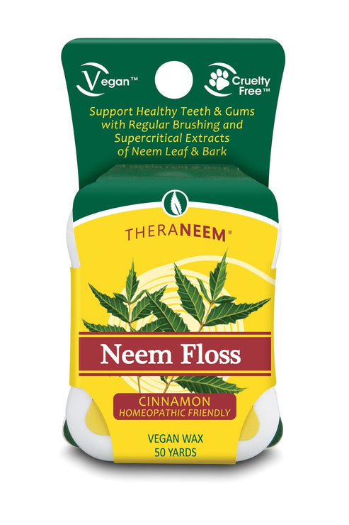 TheraNeem Dental Floss by THERANEEM NATURALS - Non-toxic Oral Care product rated STOP by Million Marker, free from BPA, phthalates, and parabens