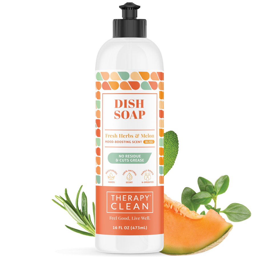 Dish Soap by THERAPY CLEAN - Non-toxic Dish Soap + Detergent product rated SLOW by Million Marker, free from BPA, phthalates, and parabens