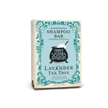 Moisturizing Shampoo Bar - Lavender & Tea Tree by Three Sisters Apothecary - Non-toxic Shampoos + Conditioners product rated SLOW by Million Marker, free from BPA, phthalates, and parabens