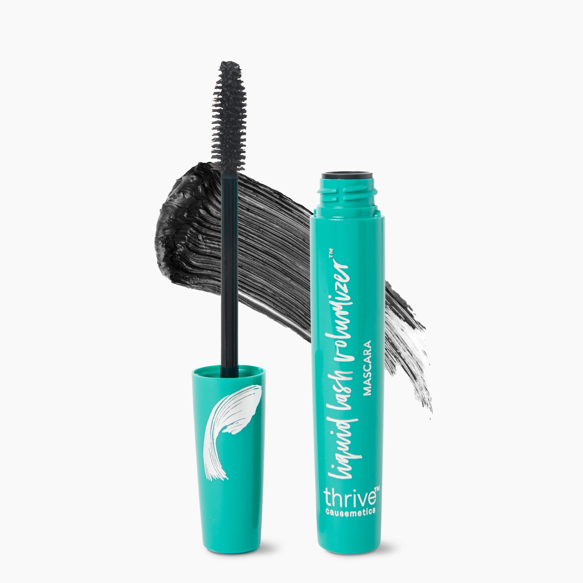Liquid Lash Volumizer Mascara - Brynn (Rich Black) by Thrive Causemetics - Non-toxic, SLOW rated product free from harmful chemicals