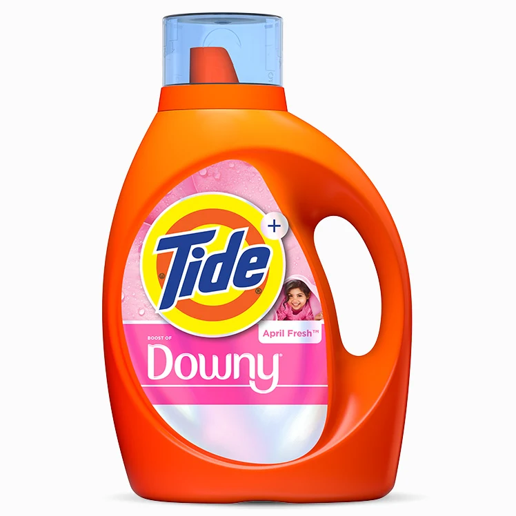 Plus A Touch Of Downy Liquid Laundry Detergent – April Fresh by Tide - Non-toxic Laundry product rated STOP by Million Marker, free from BPA, phthalates, and parabens