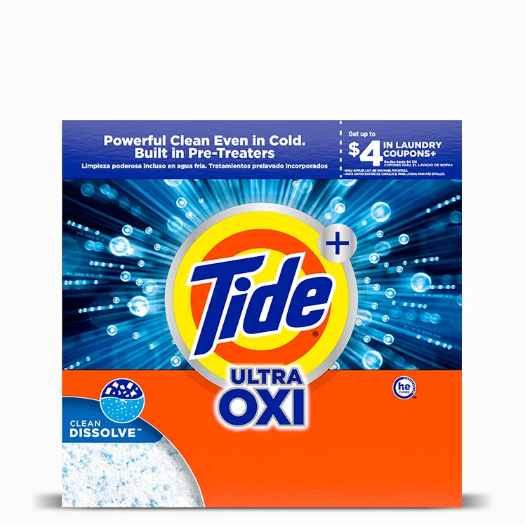 Plus Ultra Oxi Laundry Powder by Tide - Non-toxic, STOP rated product free from harmful chemicals