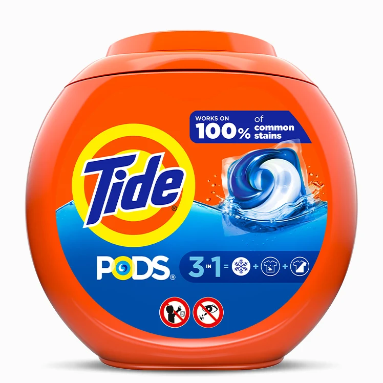 Pods Laundry Detergent – Original by Tide - Non-toxic Laundry product rated STOP by Million Marker, free from BPA, phthalates, and parabens
