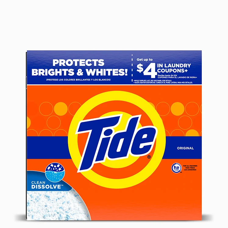 Powder Laundry Detergent – Original by Tide - Non-toxic Laundry product rated STOP by Million Marker, free from BPA, phthalates, and parabens
