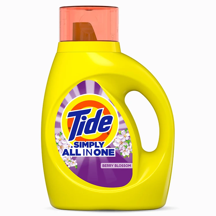 Simply All-In-One Liquid Laundry Detergent – Berry Blossom by Tide - Non-toxic Laundry product rated STOP by Million Marker, free from BPA, phthalates, and parabens