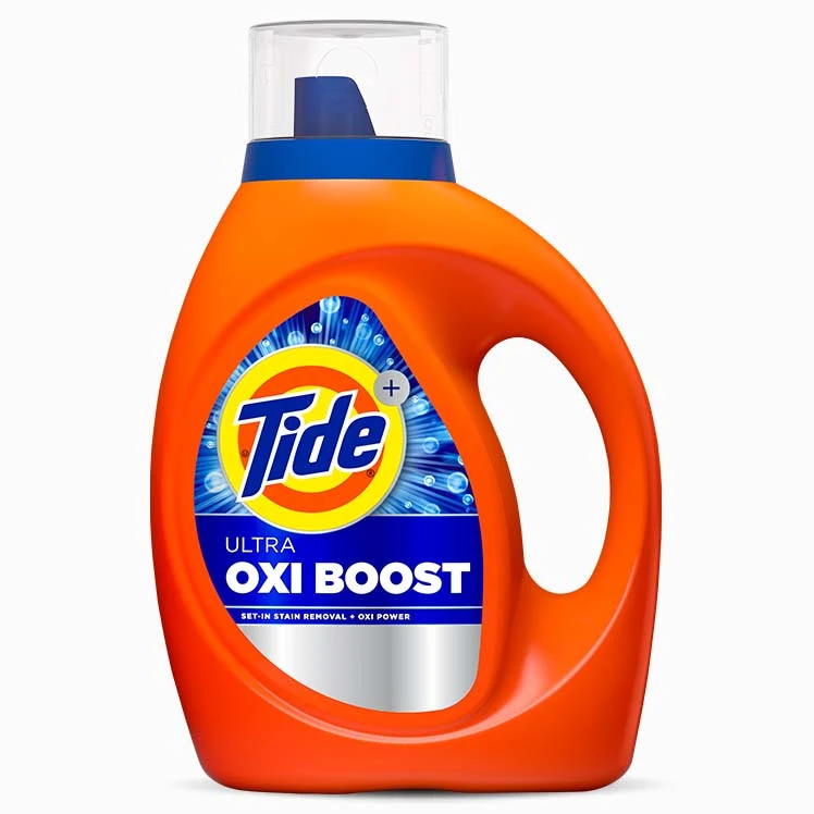 Ultra Oxi Boost Liquid Laundry Detergent by Tide - Non-toxic Laundry product rated STOP by Million Marker, free from BPA, phthalates, and parabens