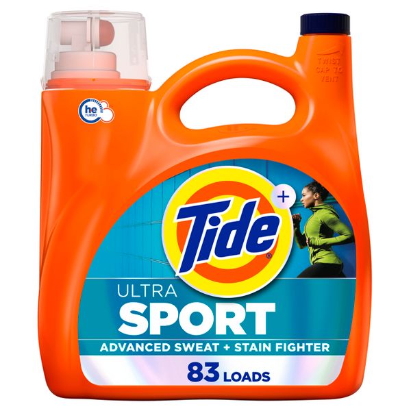 Ultra Sport Liquid Laundry Detergent by Tide - Non-toxic Laundry product rated STOP by Million Marker, free from BPA, phthalates, and parabens