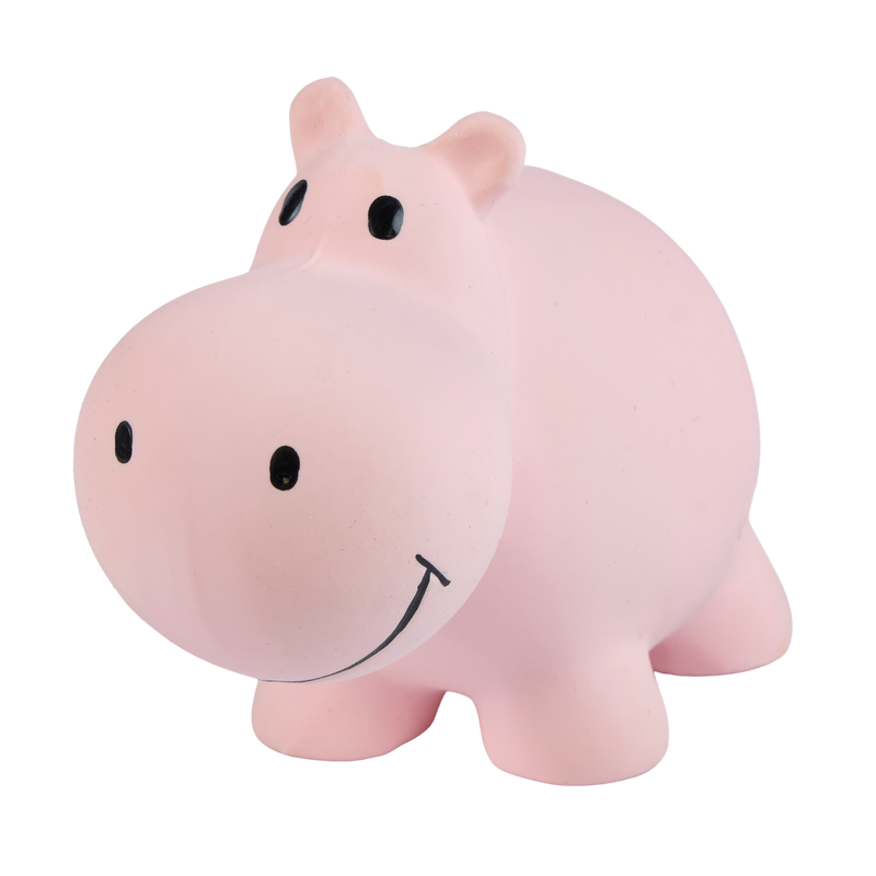 Hippo Organic Natural Rubber Rattle, Teether & Bath Toy by TiKiRi - Non-toxic Toys product rated GO by Million Marker, free from BPA, phthalates, and parabens