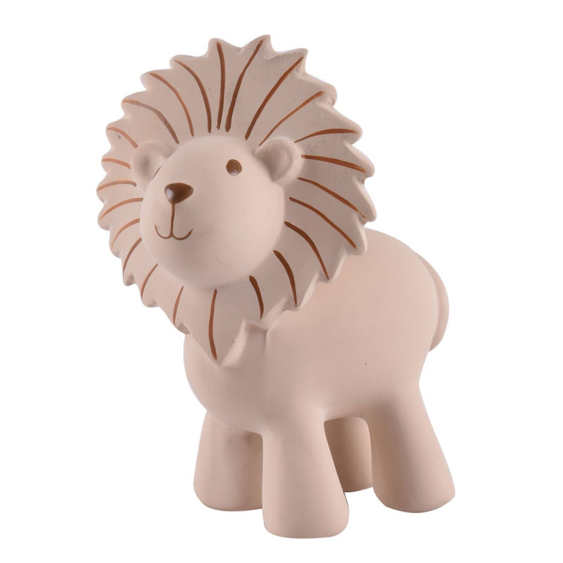 Lion Organic Natural Rubber Rattle, Teether & Bath Toy by TiKiRi - Non-toxic, GO rated product free from harmful chemicals