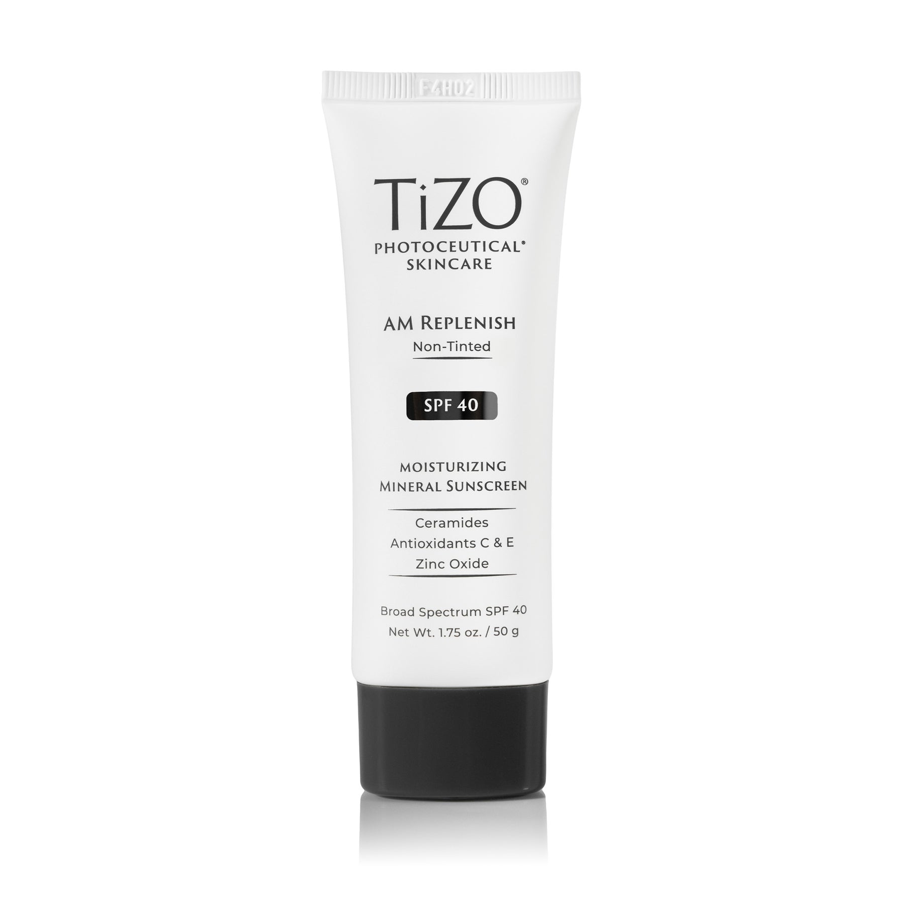 AM Replenish Non-Tinted SPF 40 Moisturizing Mineral Sunscreen by TiZO - Non-toxic, STOP rated product free from harmful chemicals