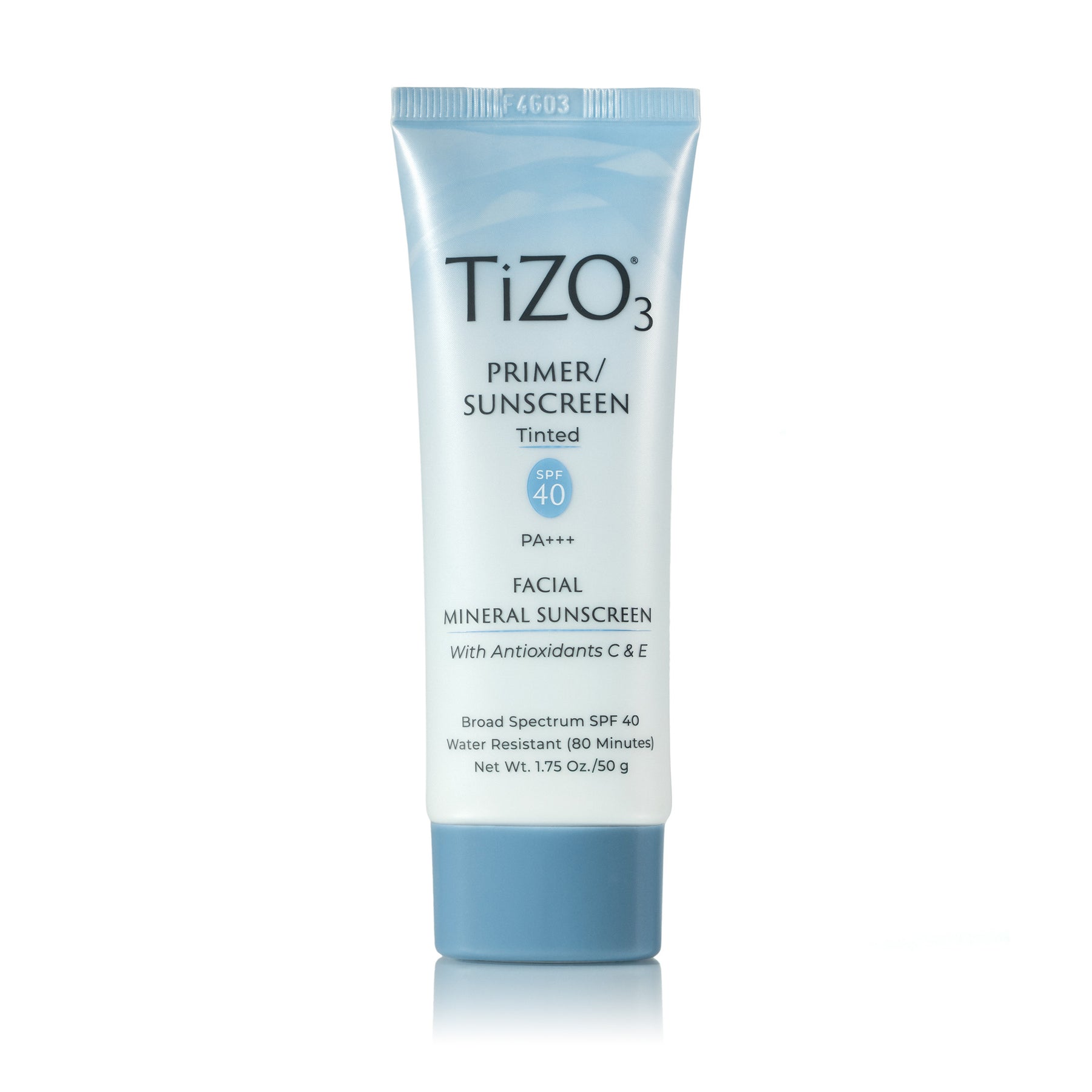 Tinted Primer/Sunscreen SPF 40 PA+++ Facial Mineral Sunscreen by TiZO - Non-toxic, STOP rated product free from harmful chemicals