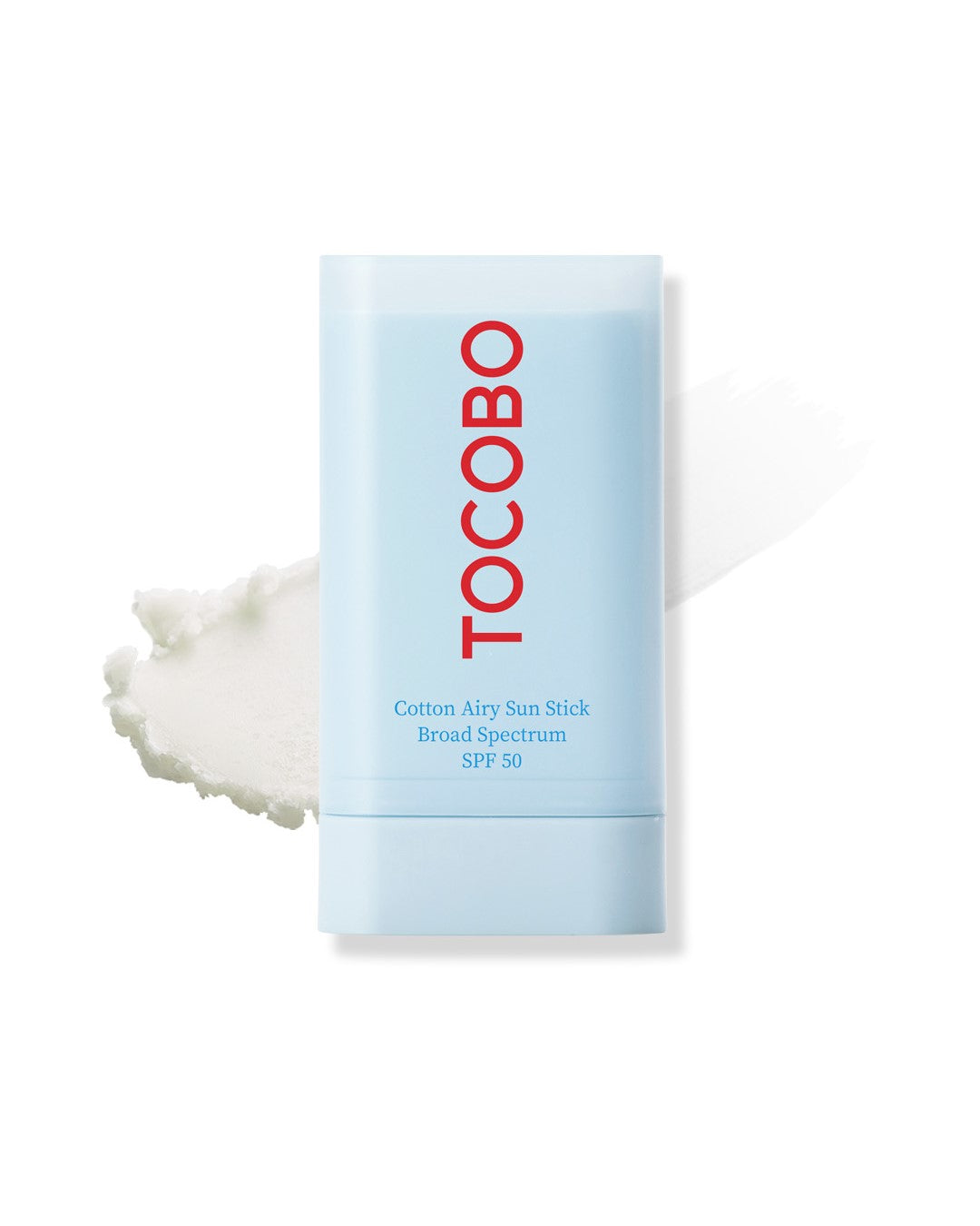 Cotton Airy Sun Stick Broad Spectrum SPF 50 by TOCOBO - Non-toxic Sunscreens product rated STOP by Million Marker, free from BPA, phthalates, and parabens