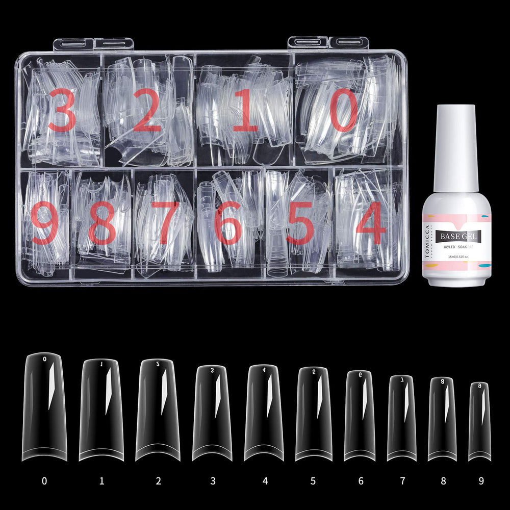 No File Nail Tips by TOMICCA - Non-toxic Nail Products product rated STOP by Million Marker, free from BPA, phthalates, and parabens