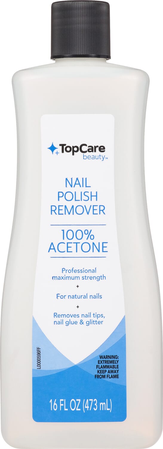 Nail Polish Remover – 100% Acetone by TopCare - Non-toxic, STOP rated product free from harmful chemicals