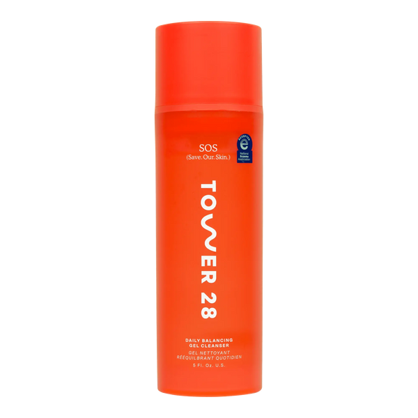 SOS Daily Balancing Gel Cleanser by TOWER 28 - Non-toxic, SLOW rated product free from harmful chemicals