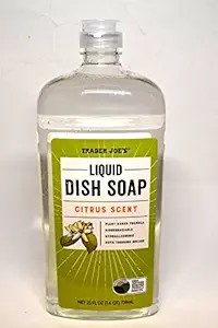 Liquid Dish Soap - Citrus Scent by TRADER JOE'S - Non-toxic Dish Soap + Detergent product rated STOP by Million Marker, free from BPA, phthalates, and parabens