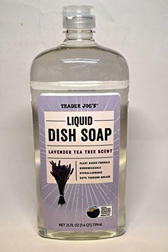 Liquid Dish Soap - Lavender Tea Tree Scent by TRADER JOE'S - Non-toxic Dish Soap + Detergent product rated SLOW by Million Marker, free from BPA, phthalates, and parabens