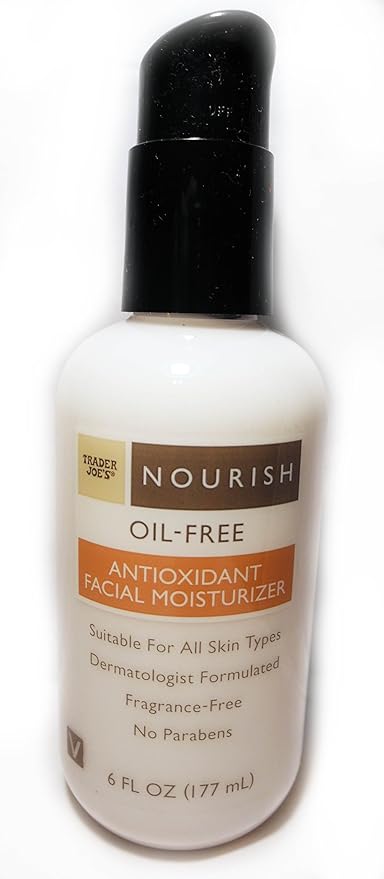 Nourish Oil-Free Antioxidant Facial Moisturizer by TRADER JOE'S - Non-toxic Facial Care product rated STOP by Million Marker, free from BPA, phthalates, and parabens