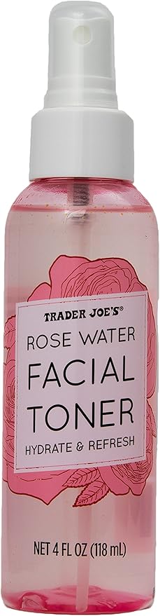 Rose Water Facial Toner by TRADER JOE'S - Non-toxic Facial Care product rated STOP by Million Marker, free from BPA, phthalates, and parabens