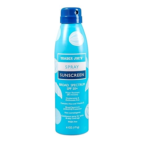 Sunscreen Spray Broad Spectrum SPF 50+ by TRADER JOE'S - Non-toxic, STOP rated product free from harmful chemicals