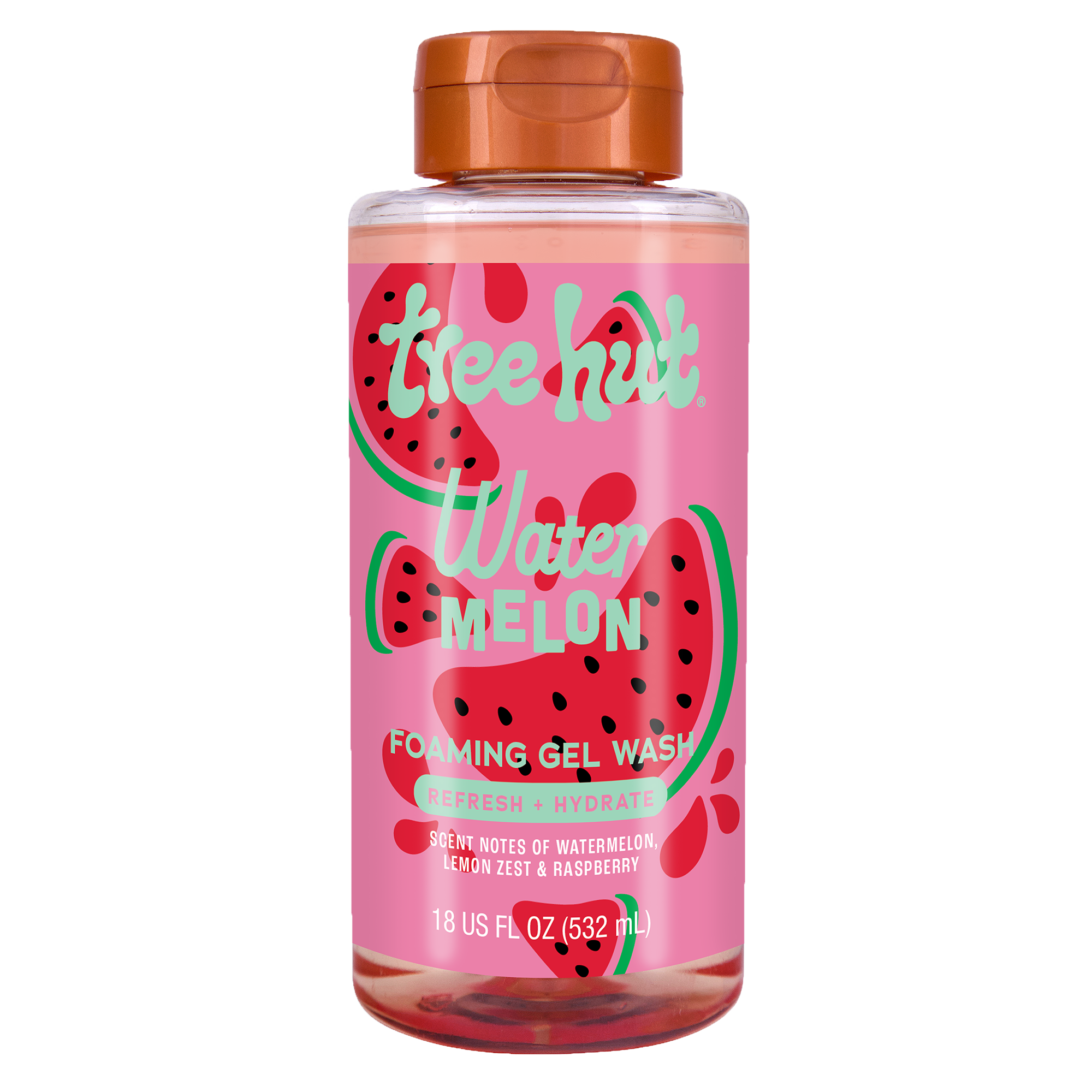 Foaming Gel Wash – Watermelon by TREE HUT - Non-toxic, STOP rated product free from harmful chemicals