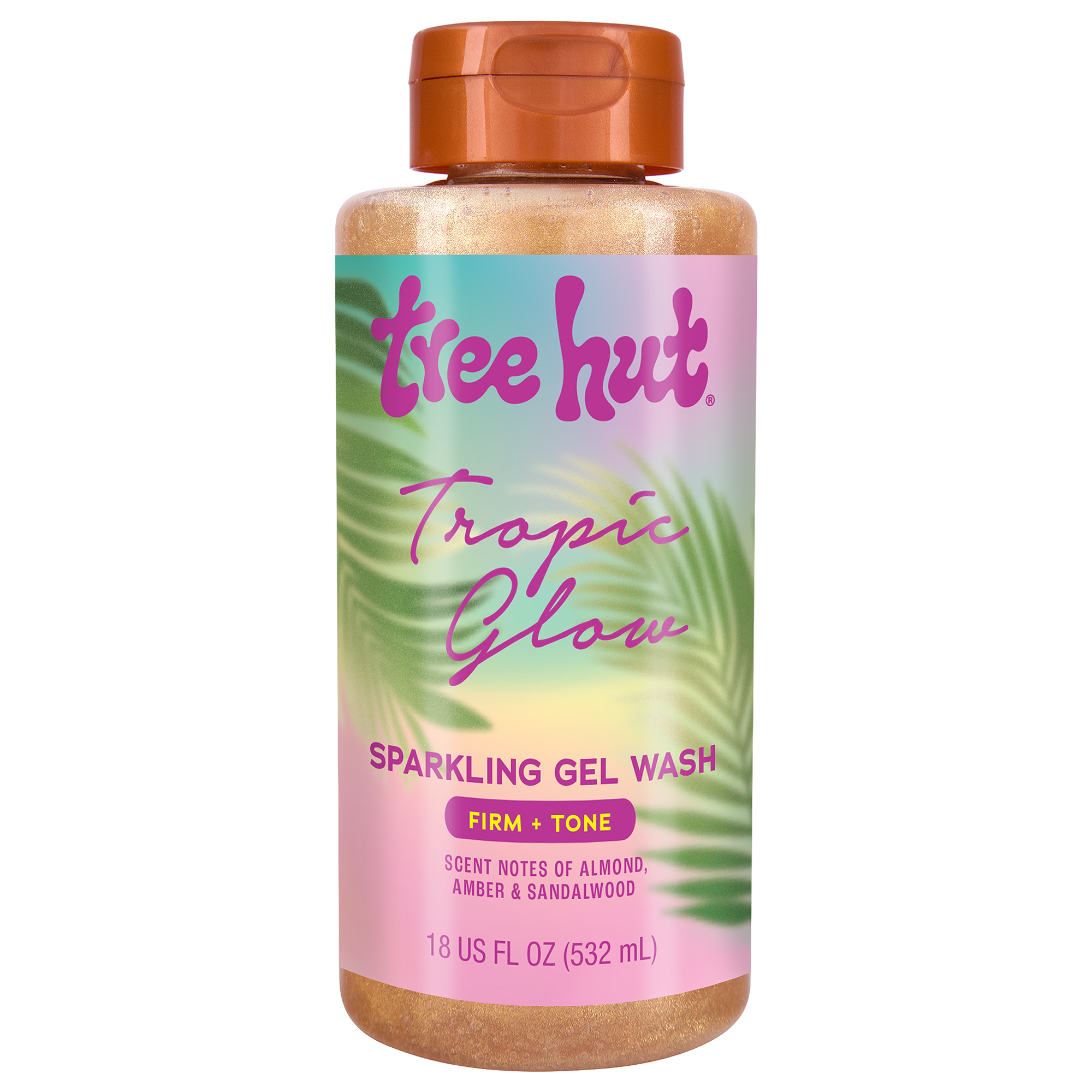 Sparkling Gel Wash – Tropic Glow by TREE HUT - Non-toxic, STOP rated product free from harmful chemicals