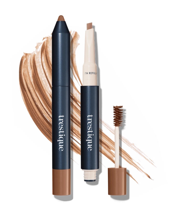Brow Pencil + Tinted Gel by trestique - Non-toxic Cosmetics product rated SLOW by Million Marker, free from BPA, phthalates, and parabens