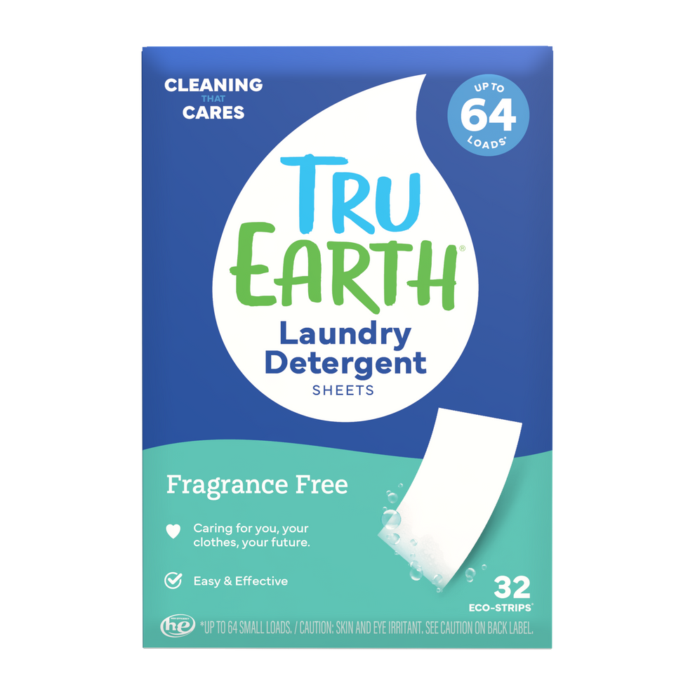 Laundry Eco-Strips - Fragrance Free by TRU EARTH - Non-toxic, STOP rated product free from harmful chemicals