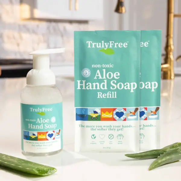 Aloe Hand Soap by Truly Free - Non-toxic, GO rated product free from harmful chemicals