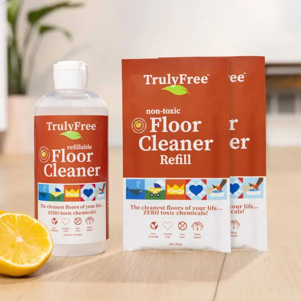 Floor Cleaner by Truly Free - Non-toxic, GO rated product free from harmful chemicals