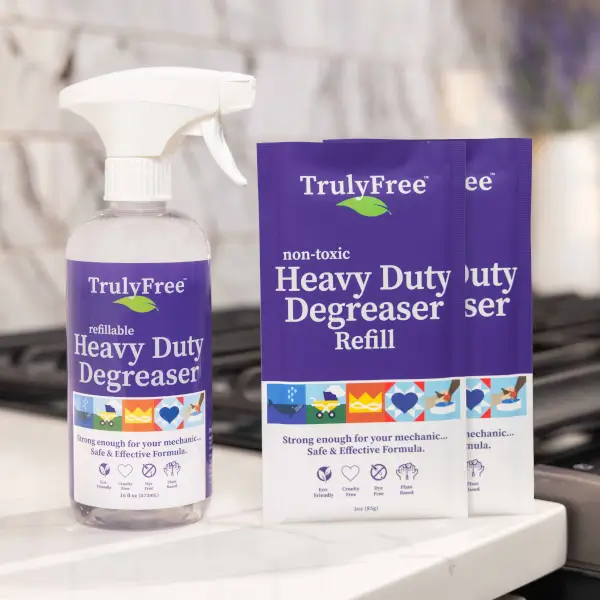 Heavy Duty Degreaser by Truly Free - Non-toxic, GO rated product free from harmful chemicals