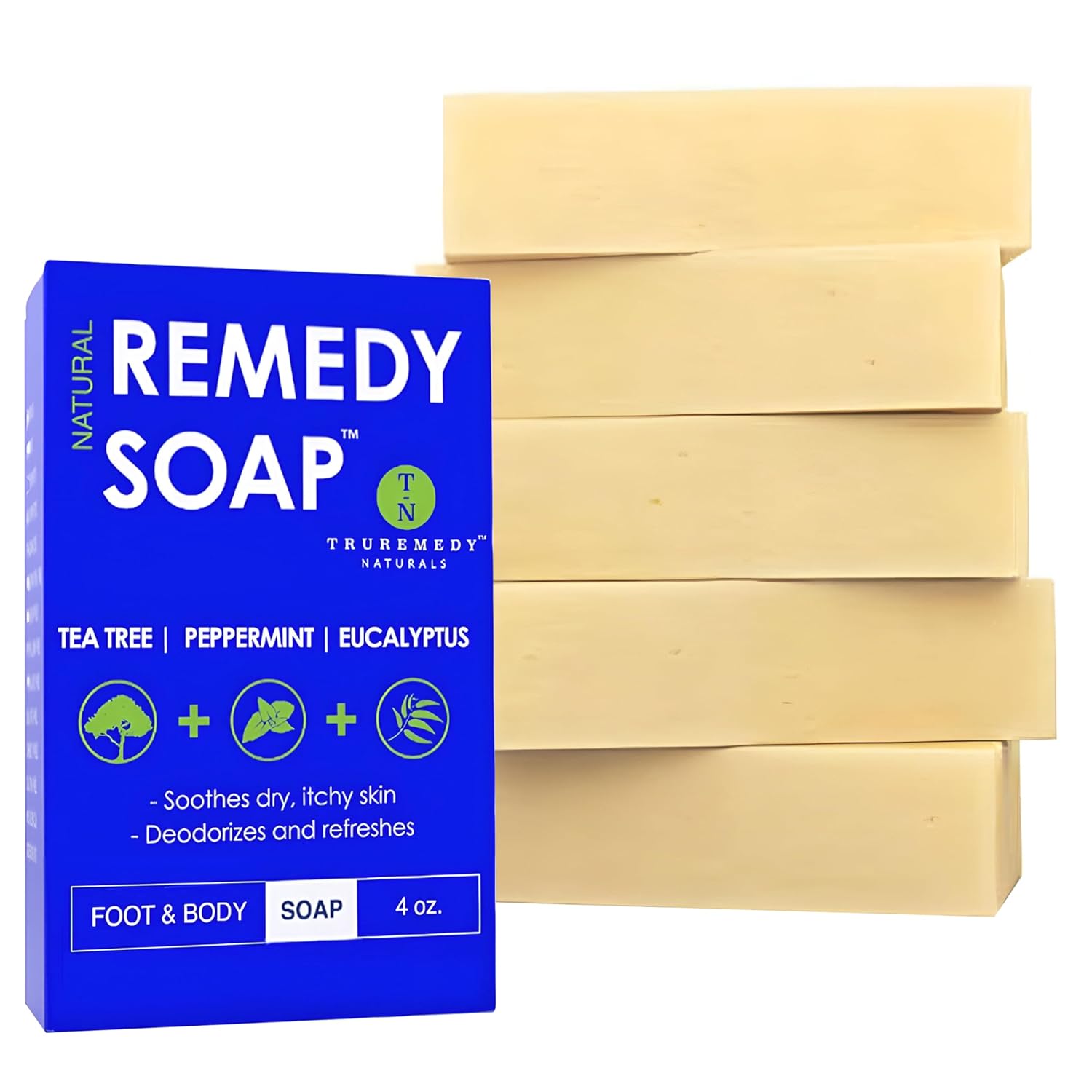 Remedy Soap - Tea Tree Peppermint by Truremedy Naturals - Non-toxic Soaps + Body Washes product rated SLOW by Million Marker, free from BPA, phthalates, and parabens
