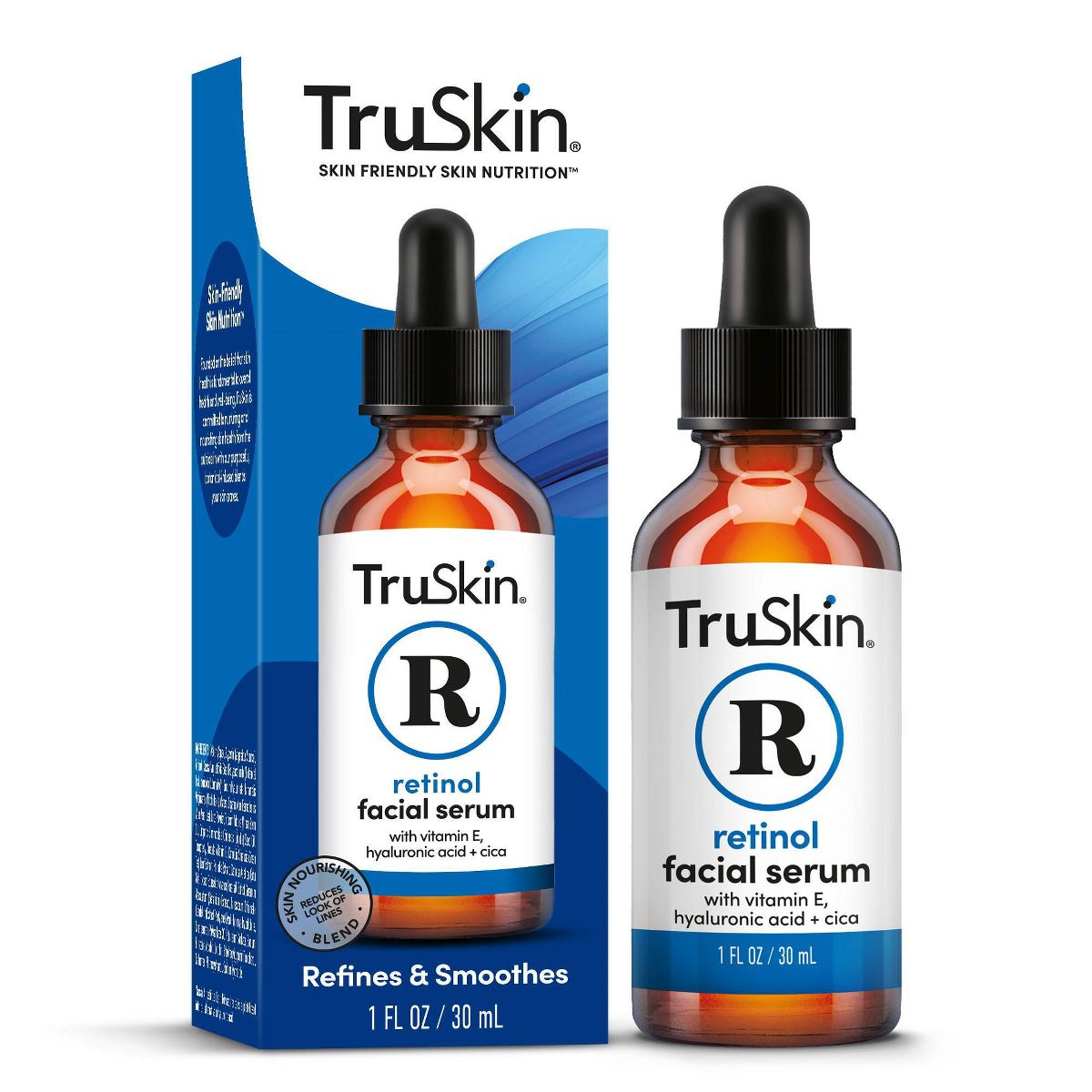 Retinol Facial Serum by TruSkin SKIN FRIENDLY SKIN NUTRITION - Non-toxic, SLOW rated product free from harmful chemicals