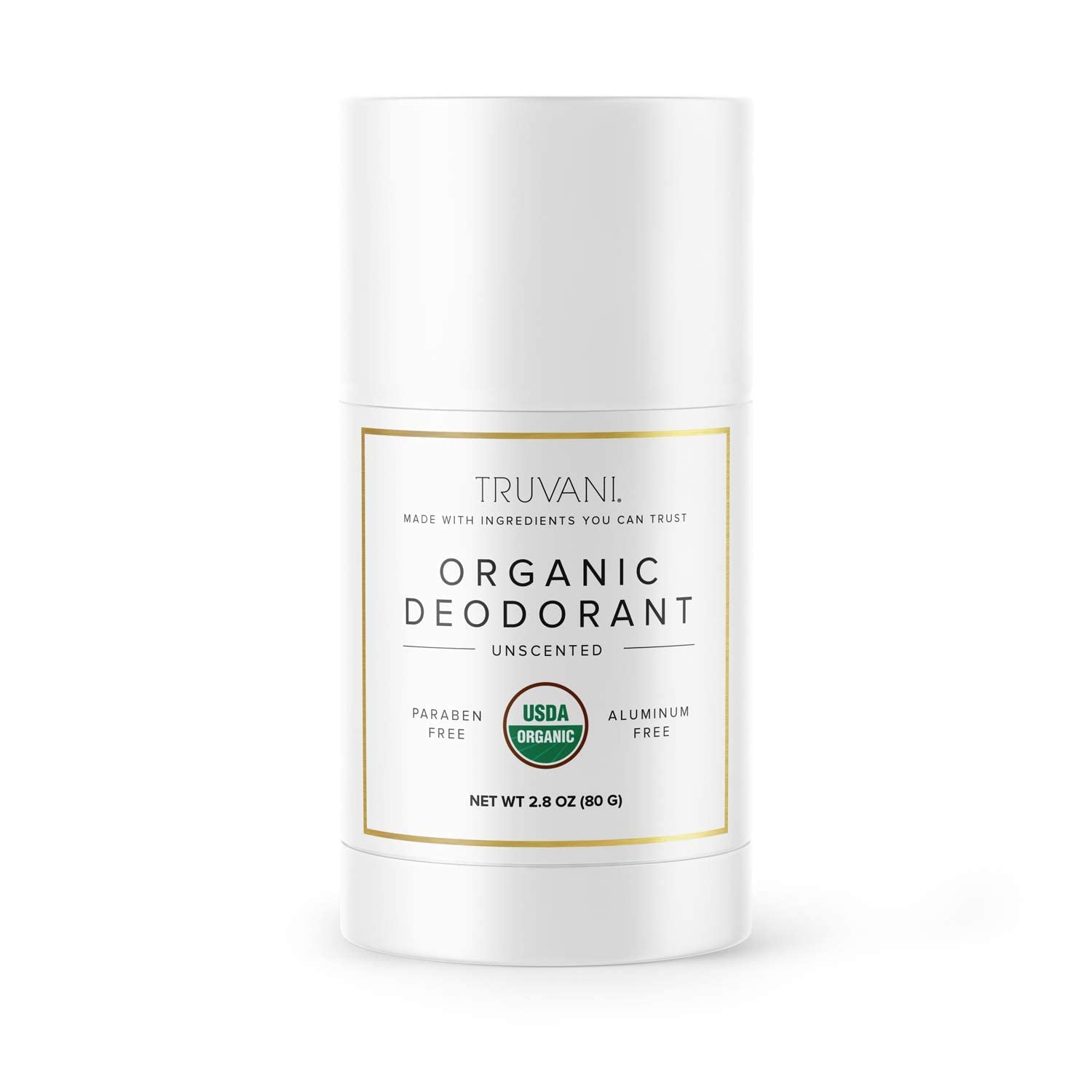 Organic Deodorant by TRUVANI - Non-toxic Deodorants product rated GO by Million Marker, free from BPA, phthalates, and parabens