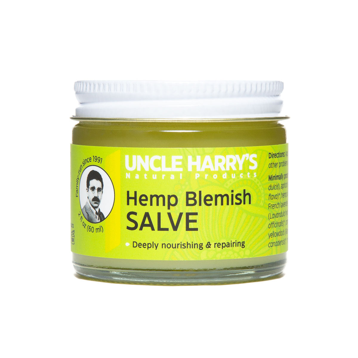Hemp Blemish Salve by UNCLE HARRY'S Natural Products - Non-toxic, SLOW rated product free from harmful chemicals