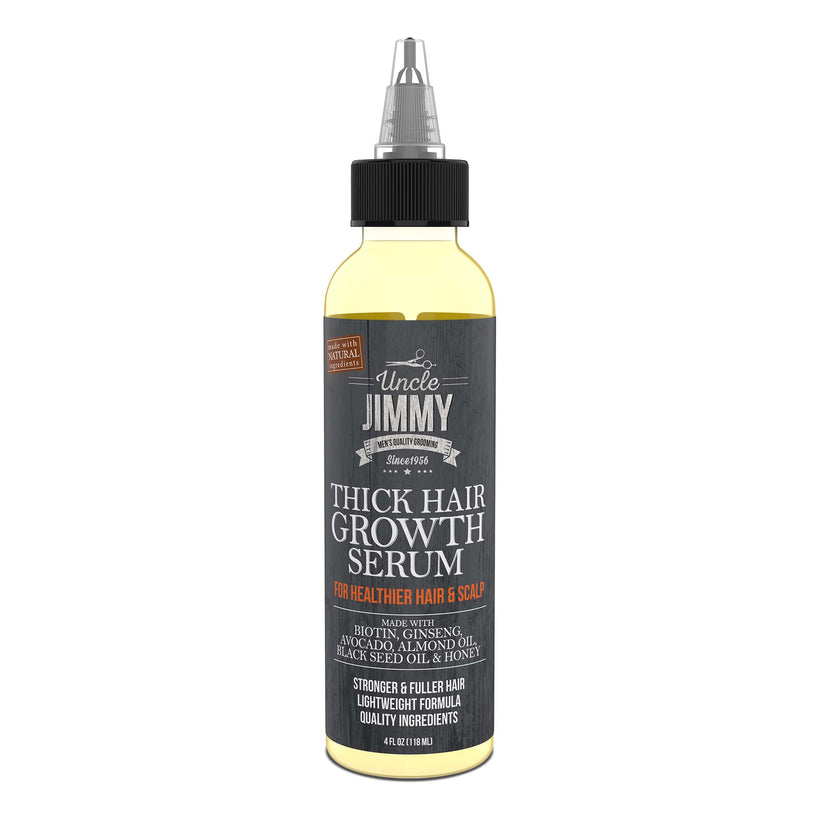 Thick Hair Growth Serum by Uncle JIMMY - Non-toxic Hair Styling + Treatment product rated STOP by Million Marker, free from BPA, phthalates, and parabens