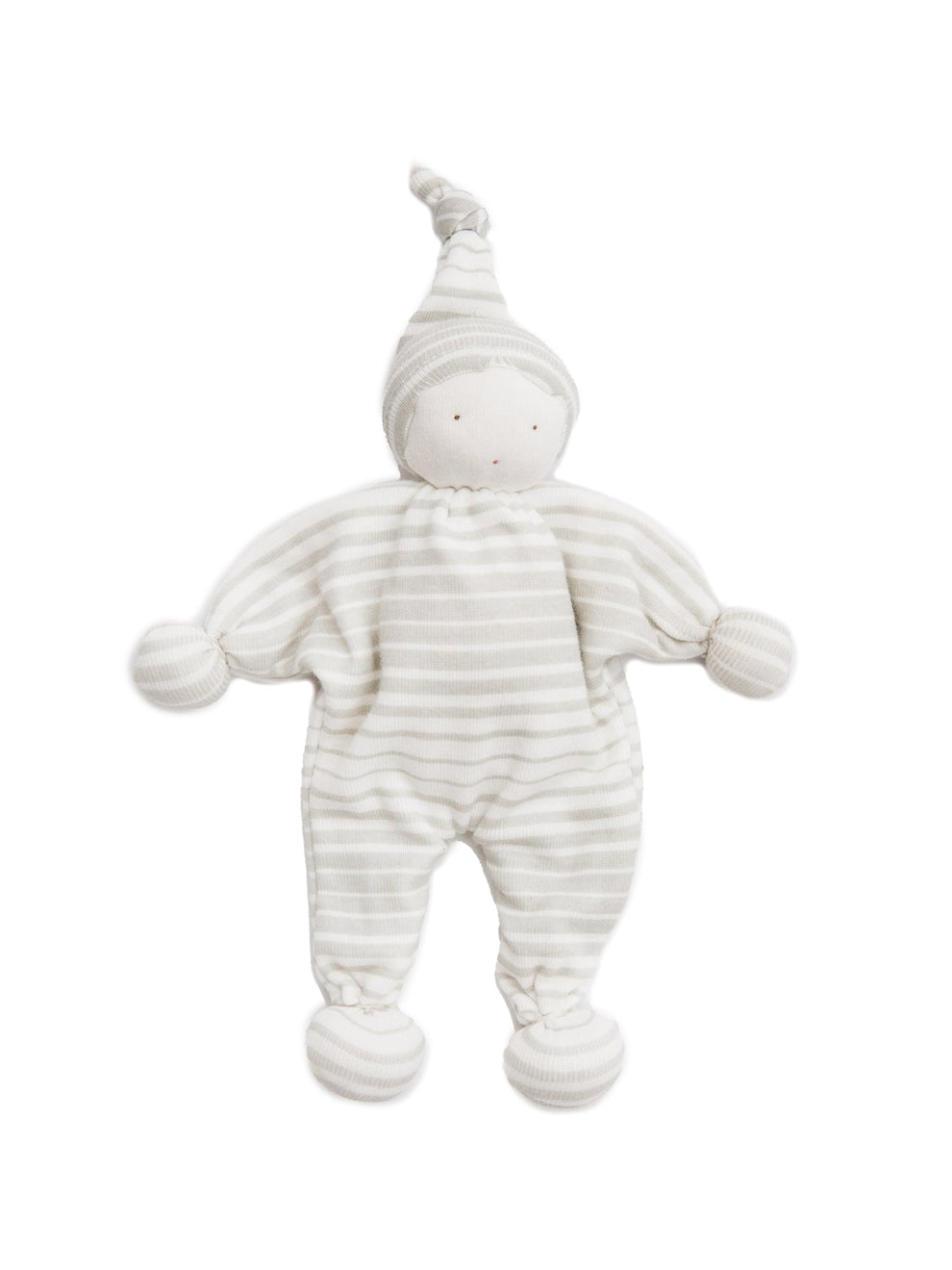 Baby Buddy Lovey - Gray Ombre Stripe by Under the Nile - Non-toxic Toys product rated GO by Million Marker, free from BPA, phthalates, and parabens