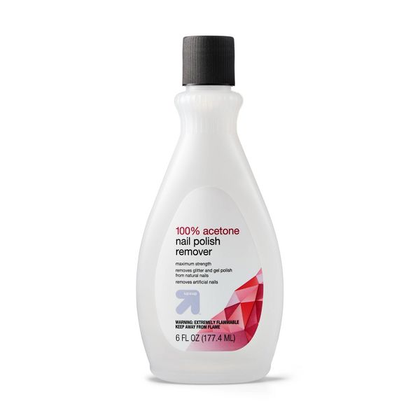 100% Acetone Nail Polish Remover by up&up - Non-toxic Nail Products product rated STOP by Million Marker, free from BPA, phthalates, and parabens
