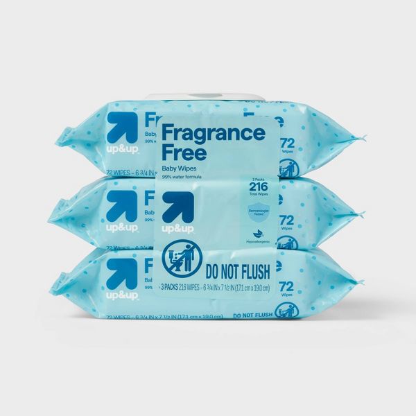 Fragrance-Free Baby Wipes by up&up - Non-toxic, SLOW rated product free from harmful chemicals