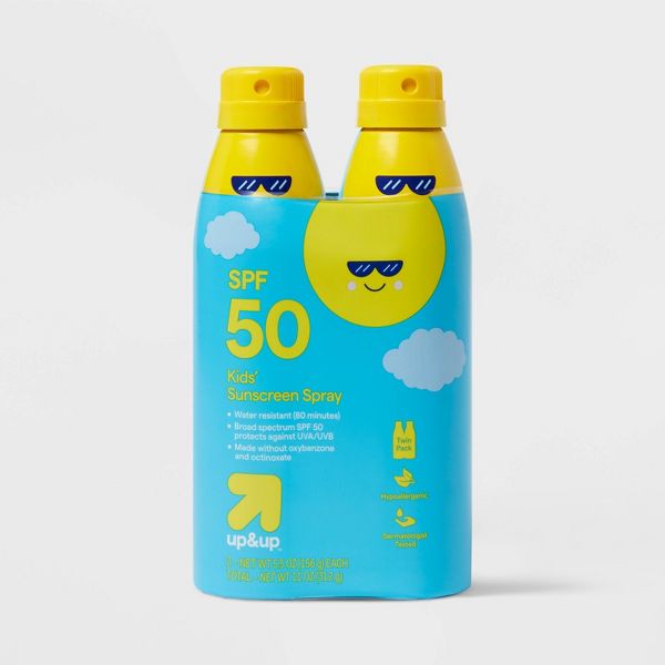 Kids' Sunscreen Spray – SPF 50 by up&up - Non-toxic Sunscreens product rated STOP by Million Marker, free from BPA, phthalates, and parabens