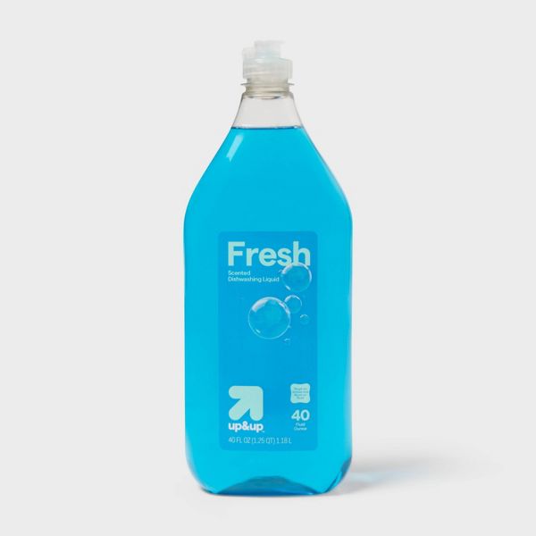 Liquid Dishwashing Soap – Fresh by up&up - Non-toxic Dish Soap + Detergent product rated STOP by Million Marker, free from BPA, phthalates, and parabens