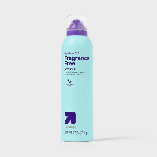 Sensitive Skin Shave Gel - Fragrance Free by up&up - Non-toxic Shaving product rated STOP by Million Marker, free from BPA, phthalates, and parabens