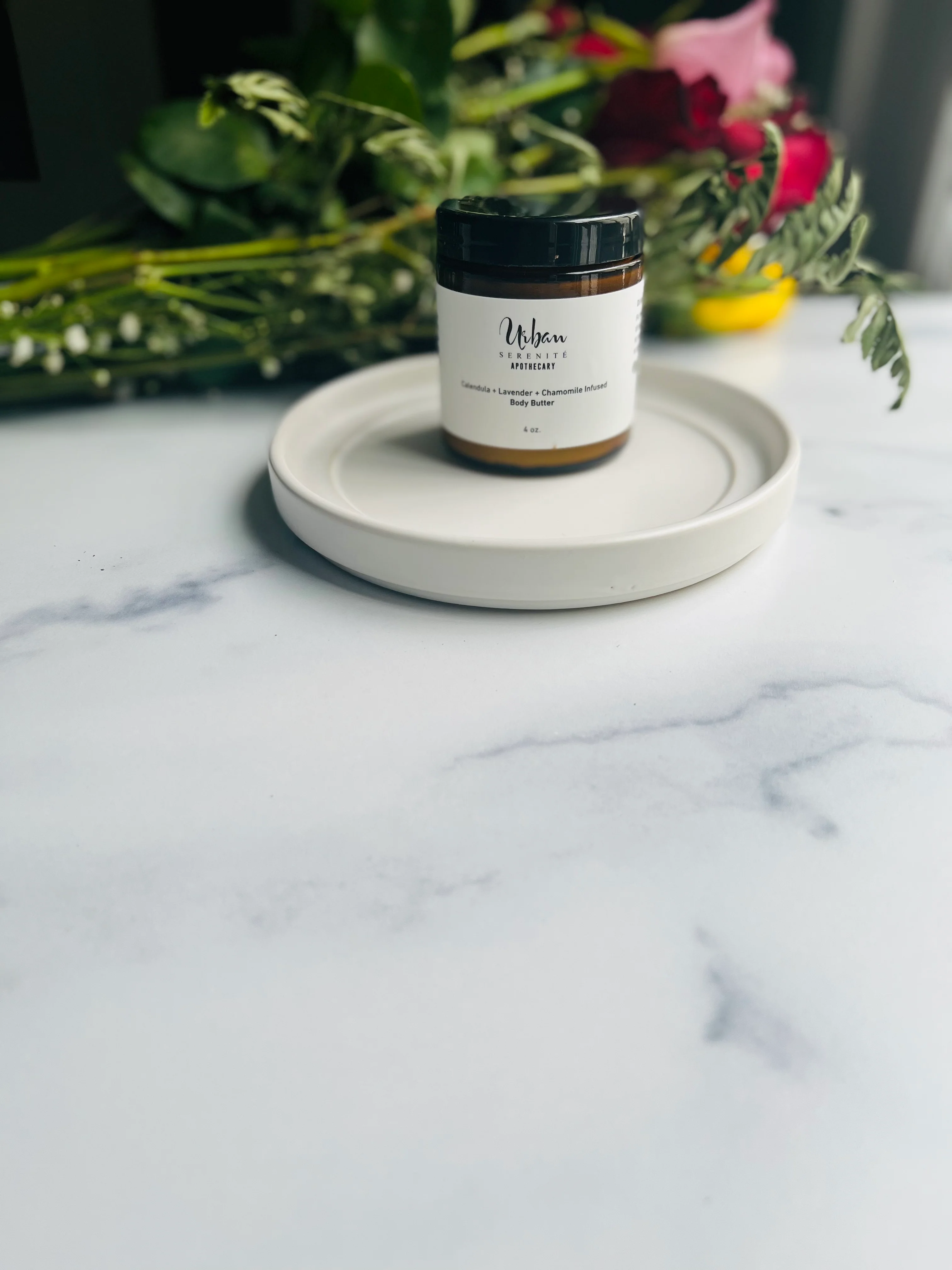 Calendula + Lavender + Chamomile Body Butter by Urban Serenite - Non-toxic Body Oils, Butters + lotions product rated SLOW by Million Marker, free from BPA, phthalates, and parabens